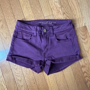 American Eagle Super Stretch Burgundy Hi-Rise